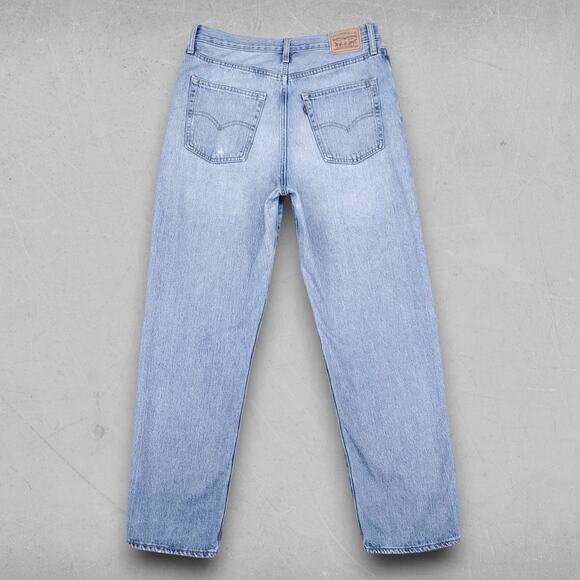 Levi's 94 Baggy Jeans Women 30 Blue Mid Rise Zip Fly Grunge Streetwear Denim - Picture 2 of 13